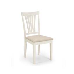 Stanmore 4 Seater Round Dining Table with 4 Chairs, Off White - thumbnail 1
