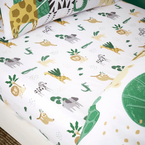 Animal Safari Pack of 2 Fitted Sheets