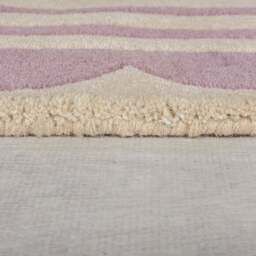 Lois Scallop Border Wool Circle Rug - thumbnail 3