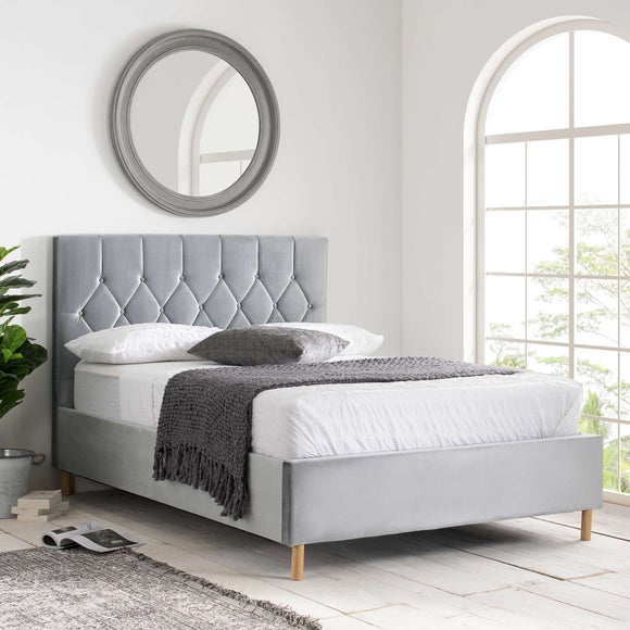 Loxley Velvet Bed Frame - image 1