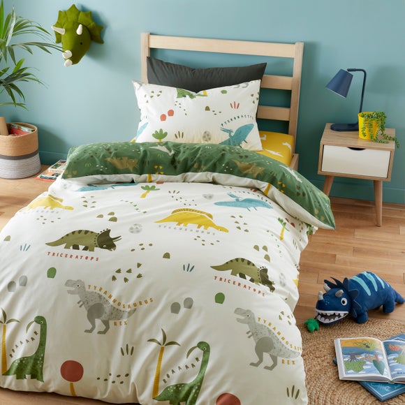 Dino Duvet Cover and Pillowcase Set - image 1