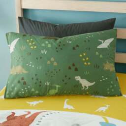 Dino Duvet Cover and Pillowcase Set - thumbnail 4