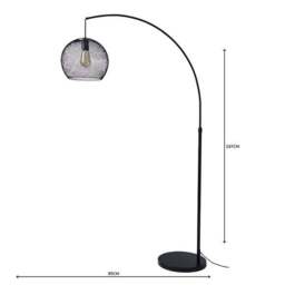 Harrison Arc Black Floor Lamp - thumbnail 5