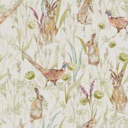 Hare And Pheasant Fire Retardant Blackout Made to Measure Roller Blind - thumbnail 2