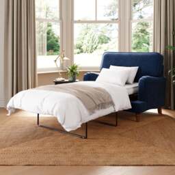 Beatrice II Matte Velvet Single Snuggle Sofa Bed - thumbnail 1