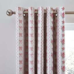 Vintage Floral Cotton Blackout Eyelet Curtains - thumbnail 3