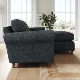 Flori Chunky Chenille Corner Chaise Sofa - thumbnail 2