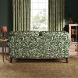 Jolene William Morris Bird & Pomegranate Print Velvet 3 Seater Sofa - thumbnail 2
