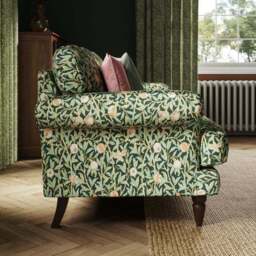Jolene William Morris Bird & Pomegranate Print Velvet 3 Seater Sofa - thumbnail 3