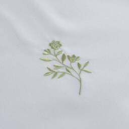 Izara Embroidered Microfibre Duvet Cover & Pillowcase Set - thumbnail 2