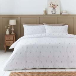 Harper Stem Floral 144 Thread Count 100% Cotton Duvet Cover & Pillowcase Set - thumbnail 3