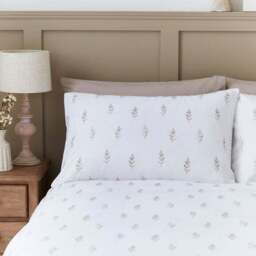 Harper Stem Floral 144 Thread Count 100% Cotton Duvet Cover & Pillowcase Set - thumbnail 2