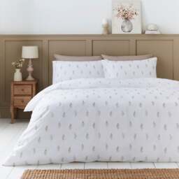 Harper Stem Floral 144 Thread Count 100% Cotton Duvet Cover & Pillowcase Set - thumbnail 1