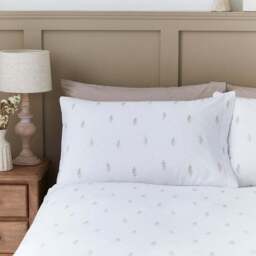 Harper Stem Floral 144 Thread Count 100% Cotton Duvet Cover & Pillowcase Set - thumbnail 4