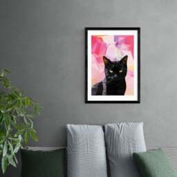 East End Prints Black Cat Print - thumbnail 1