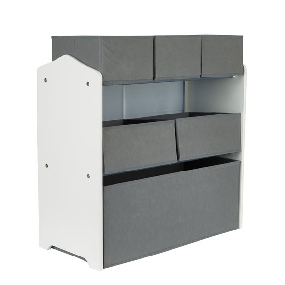 Toy Organiser Grey and White - image 1