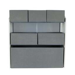 Toy Organiser Grey and White - thumbnail 2
