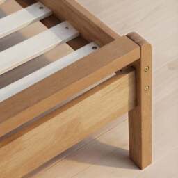 Scandi Mid Century Wooden Bed Frame - thumbnail 2