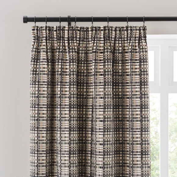 Roxana Cut Velvet Pencil Pleat Curtains - image 1