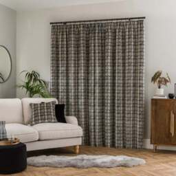 Roxana Cut Velvet Pencil Pleat Curtains - thumbnail 4