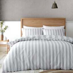 Catherine Lansfield Cove Stripe Duvet Cover and Pillowcase Set - thumbnail 3