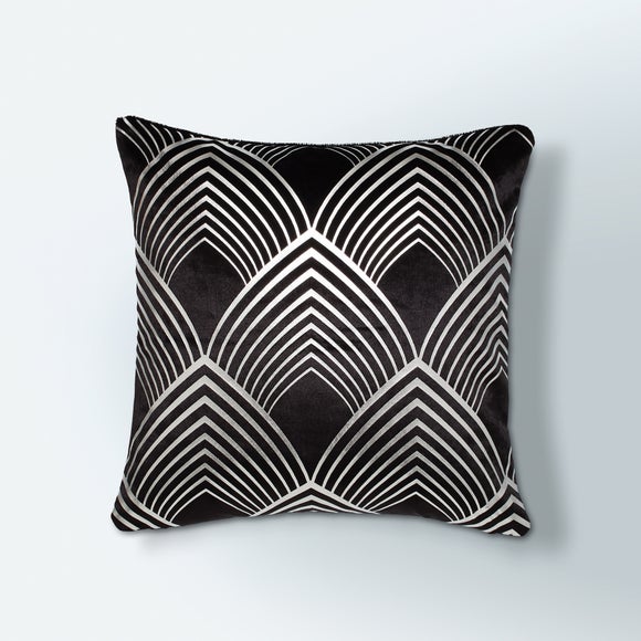 Geo Silver Foil Cushion - image 1