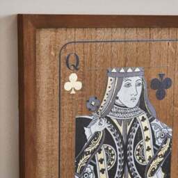 Set of 2 Wooden Playing Card Wall Art - thumbnail 2