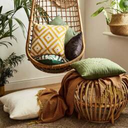 Zig Zag Tufted Cotton Cushion - thumbnail 6