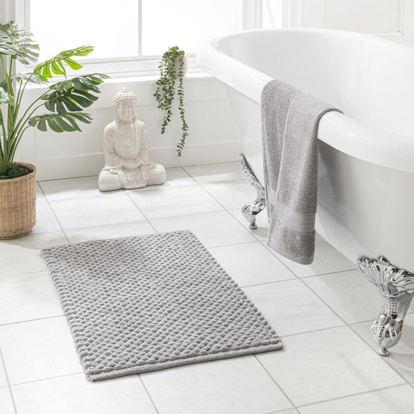Recycled Polyester and Cotton Pebble Bath Mat - image 1
