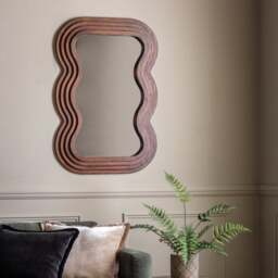 Dryden Wavy Rectangle Wall Mirror - thumbnail 1