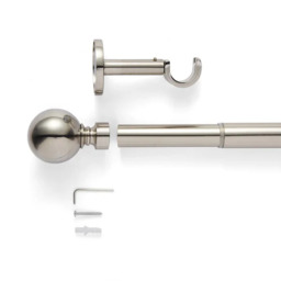 Ashton Extendable Metal Eyelet Curtain Pole - thumbnail 4