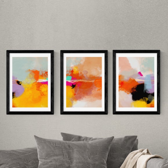 Set of 3 East End Prints Yellow Blush Gallery Wall Framed Prints - image 1