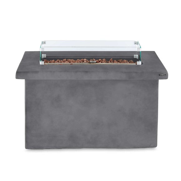 Tower Magna H60cm Rectangular Gas Fire Pit, Grey - image 1