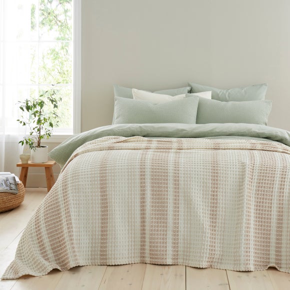 Hayden Waffle 100% Cotton Throw Blanket - image 1