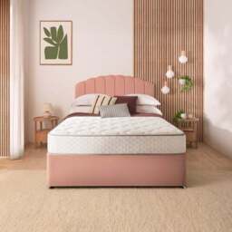 Silentnight Divan Set with Merlin Headboard and 800 Pocket Spring Memory Foam Mattress - thumbnail 2