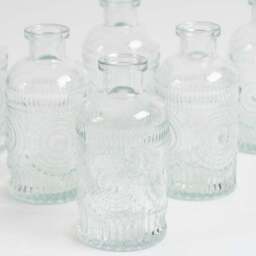 Set of 6 Embossed Bud Vases - thumbnail 4