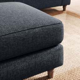 Flori Soft Chenille Footstool - thumbnail 4