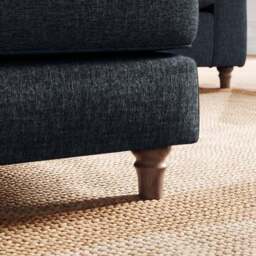 Flori Soft Chenille Footstool - thumbnail 5
