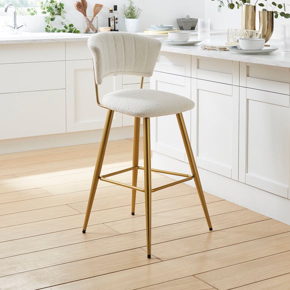 Kendall Bar Stool, Boucle