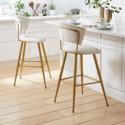 Kendall Bar Stool, Boucle - thumbnail 2