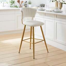 Kendall Bar Stool, Boucle - thumbnail 1