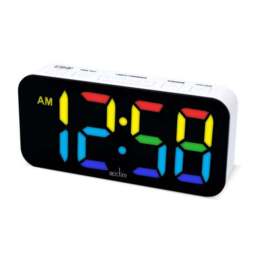Acctim Jaxon Multicoloured LED Alarm Clock - thumbnail 2