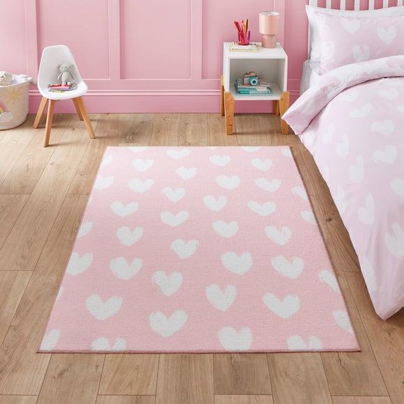 Catherine Lansfield Kids Hearts Rug - image 1