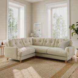 Martha Chunky Chenille Full Corner Sofa - thumbnail 1