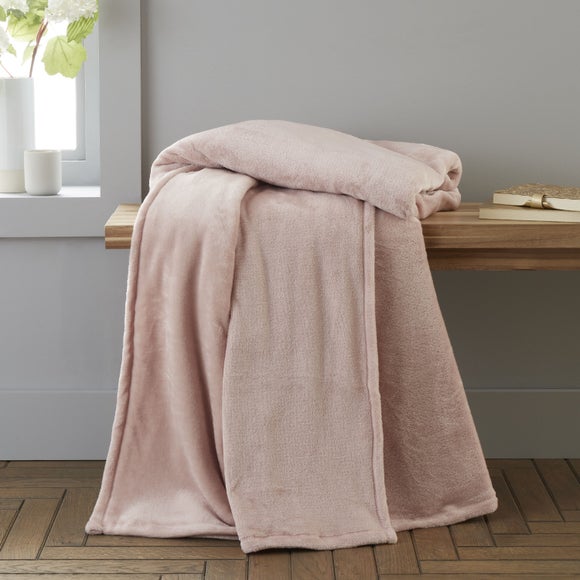 Catherine Lansfield Raschel Velvet Touch Throw Blanket 200cm x 240cm - image 1