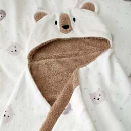 Catherine Lansfield Cosy Bear Kids Hooded Blanket