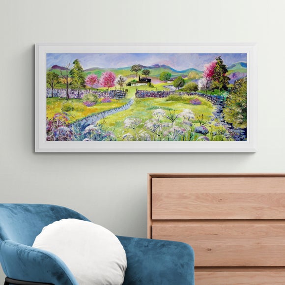 Springtime In The Hills In Blossom by Julia Rigby Framed Print - image 1