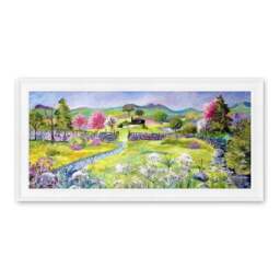 Springtime In The Hills In Blossom by Julia Rigby Framed Print - thumbnail 2