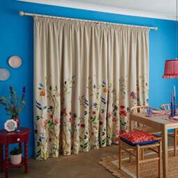 Sophie Robinson Forgotten Garden Pencil Pleat Curtains - thumbnail 2