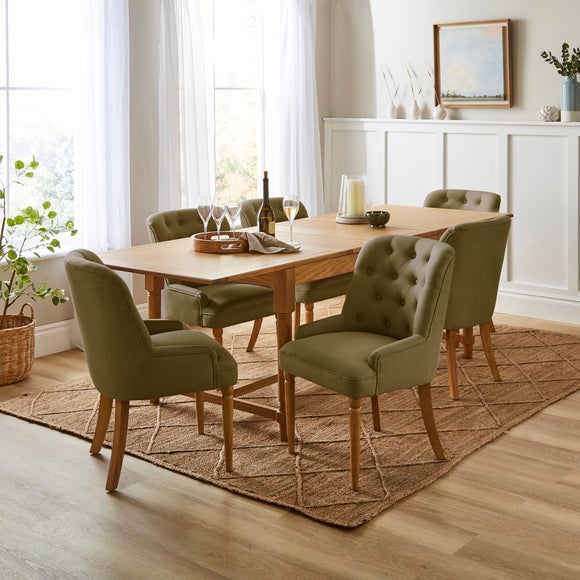 Beatrice Button Back Dining Chair, Fabric - image 1